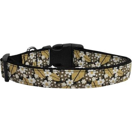 UNCONDITIONAL LOVE Autumn Leaves Nylon Ribbon Dog Collars Large UN904953